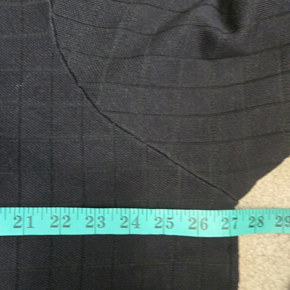 SIONI Black Ceckered Cardigan with Gold Lion Buttons. Size 1x - Picture 10 of 11